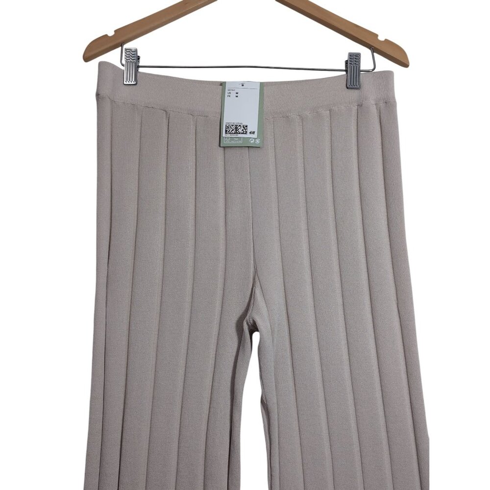 H&M Beige Ribbed Knit Pants - Picture 5 of 14